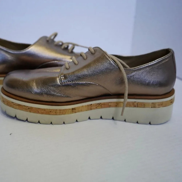 Bussola Copper Bronze‎ Leather Lace Up - Womens Sz 10 (EU 41) Preppy Glam Core - Picture 5 of 8